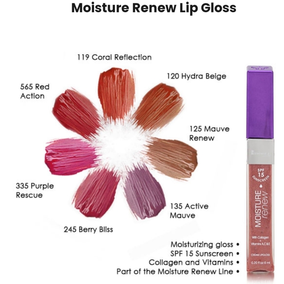 Rimmel Moisture Renew Cream Lipgloss - Picture 2 of 5
